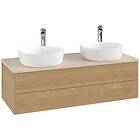 Villeroy & Boch V&B Antao Servantskap med 2 skuffer 120x50x36 cm, u/lys, Eik/Crè