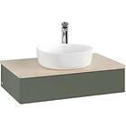 Villeroy & Boch V&B Antao Servantskap med 1 skuff 80x50x19 cm, m/lys, Grønn Matt