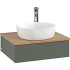 Villeroy & Boch V&B Antao Servantskap med 1 skuff 60x50x19 cm, m/lys, Grønn Matt
