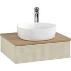 Villeroy & Boch V&B Antao Servantskap med 1 skuff 60x50x19 cm, m/lys, Grå Matt/E