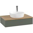Villeroy & Boch V&B Antao Servantskap med 1 skuff 80x50x19 cm, m/lys, Grønn Matt