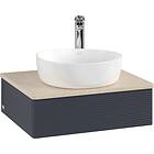 Villeroy & Boch V&B Antao Servantskap med 1 skuff 60x50x19 cm, m/lys, Blå Matt/C