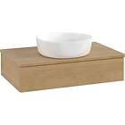 Villeroy & Boch V&B Antao Servantskap med 1 skuff 80x50x19 cm, m/lys, Eik