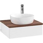 Villeroy & Boch V&B Antao Servantskap med 1 skuff 60x50x19 cm, m/lys, Hvit Matt/
