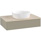 Villeroy & Boch V&B Antao Servantskap med 1 skuff 80x50x19 cm, m/lys, Steingrå/C
