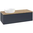 Villeroy & Boch V&B Antao Servantskap med 1 skuff 120x50x36 cm, u/lys, Blå Matt/