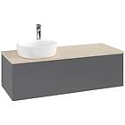 Villeroy & Boch V&B Antao Servantskap med 1 skuff 120x50x36 cm, u/lys, Antrasitt