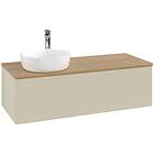 Villeroy & Boch V&B Antao Servantskap med 1 skuff 120x50x36 cm, u/lys, Grå Matt/