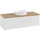 Villeroy & Boch V&B Antao Servantskap med 1 skuff 120x50x36 cm, u/lys, Hvit Blan