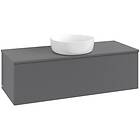 Villeroy & Boch V&B Antao Servantskap med 1 skuff 120x50x36 cm, u/lys, Antrasitt