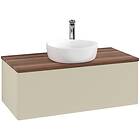 Villeroy & Boch V&B Antao Servantskap med 1 skuff 100x50x36 cm, u/lys, Grå Matt/