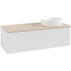 Villeroy & Boch V&B Antao Servantskap med 1 skuff 120x50x36 cm, u/lys, Hvit Blan