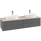 Villeroy & Boch V&B Antao Servantskap med 4 skuffer 160x50x36 cm, u/lys, Antrasi