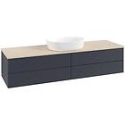 Villeroy & Boch V&B Antao Servantskap med 4 skuffer 160x50x36 cm, u/lys, Blå Mat