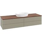 Villeroy & Boch V&B Antao Servantskap med 4 skuffer 160x50x36 cm, u/lys, Steingr