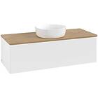 Villeroy & Boch V&B Antao Servantskap med 1 skuff 120x50x36 cm, u/lys, Hvit Matt