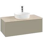 Villeroy & Boch V&B Antao Servantskap med 1 skuff 100x50x36 cm, u/lys, Steingrå/