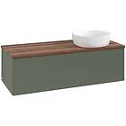 Villeroy & Boch V&B Antao Servantskap med 1 skuff 120x50x36 cm, u/lys, Grønn Mat