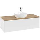 Villeroy & Boch V&B Antao Servantskap med 1 skuff 120x50x36 cm, u/lys, Hvit Matt