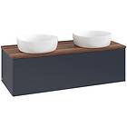 Villeroy & Boch V&B Antao Servantskap med 1 skuff 120x50x36 cm, u/lys, Blå Matt/