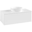 Villeroy & Boch V&B Antao Servantskap med 1 skuff 100x50x36 cm, u/lys, Hvit Matt