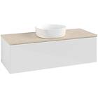 Villeroy & Boch V&B Antao Servantskap med 1 skuff 120x50x36 cm, u/lys, Hvit Blan