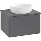 Villeroy & Boch V&B Antao Servantskap med 1 skuff 60x50x36 cm, u/lys, Antrasitt 