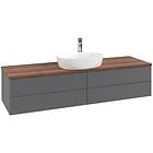 Villeroy & Boch V&B Antao Servantskap med 4 skuffer 160x50x36 cm, u/lys, Antrasi