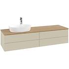 Villeroy & Boch V&B Antao Servantskap med 4 skuffer 160x50x36 cm, u/lys, Grå Mat