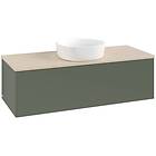 Villeroy & Boch V&B Antao Servantskap med 1 skuff 120x50x36 cm, u/lys, Grønn Mat