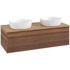 Villeroy & Boch V&B Antao Servantskap med 1 skuff 120x50x36 cm, u/lys, Valnøtt/E
