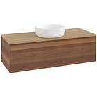 Villeroy & Boch V&B Antao Servantskap med 1 skuff 120x50x36 cm, u/lys, Valnøtt/E