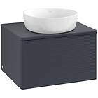 Villeroy & Boch V&B Antao Servantskap med 1 skuff 60x50x36 cm, u/lys, Blå Matt