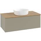Villeroy & Boch V&B Antao Servantskap med 1 skuff 100x50x36 cm, u/lys, Steingrå/
