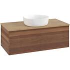 Villeroy & Boch V&B Antao Servantskap med 1 skuff 100x50x36 cm, u/lys, Valnøtt/E