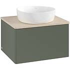 Villeroy & Boch V&B Antao Servantskap med 1 skuff 60x50x36 cm, u/lys, Grønn Matt