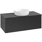 Villeroy & Boch V&B Antao Servantskap med 1 skuff 100x50x36 cm, u/lys, Sort Matt