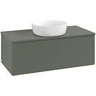 Villeroy & Boch V&B Antao Servantskap med 1 skuff 100x50x36 cm, u/lys, Grønn Mat