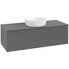 Villeroy & Boch V&B Antao Servantskap med 1 skuff 120x50x36 cm, u/lys, Antrasitt
