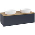 Villeroy & Boch V&B Antao Servantskap med 1 skuff 120x50x36 cm, u/lys, Blå Matt/
