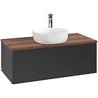 Villeroy & Boch V&B Antao Servantskap med 1 skuff 100x50x36 cm, u/lys, Sort Matt