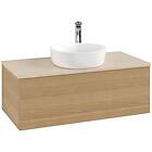 Villeroy & Boch V&B Antao Servantskap med 1 skuff 100x50x36 cm, u/lys, Eik/Crème