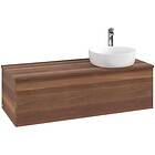 Villeroy & Boch V&B Antao Servantskap med 1 skuff 120x50x36 cm, u/lys, Valnøtt