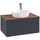 Villeroy & Boch V&B Antao Servantskap med 1 skuff 80x50x36 cm, u/lys, Blå Matt/V