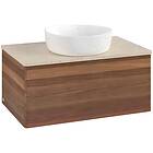Villeroy & Boch V&B Antao Servantskap med 1 skuff 80x50x36 cm, u/lys, Valnøtt/Cr