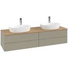 Villeroy & Boch V&B Antao Servantskap med 4 skuffer 160x50x36 cm, u/lys, Steingr