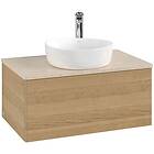 Villeroy & Boch V&B Antao Servantskap med 1 skuff 80x50x36 cm, u/lys, Eik/Crème