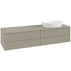 Villeroy & Boch V&B Antao Servantskap med 4 skuffer 160x50x36 cm, u/lys, Steingr