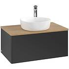 Villeroy & Boch V&B Antao Servantskap med 1 skuff 80x50x36 cm, u/lys, Sort Matt/
