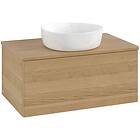 Villeroy & Boch V&B Antao Servantskap med 1 skuff 80x50x36 cm, u/lys, Eik